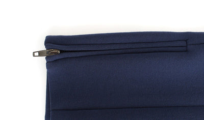 Blue nylon mini skirt