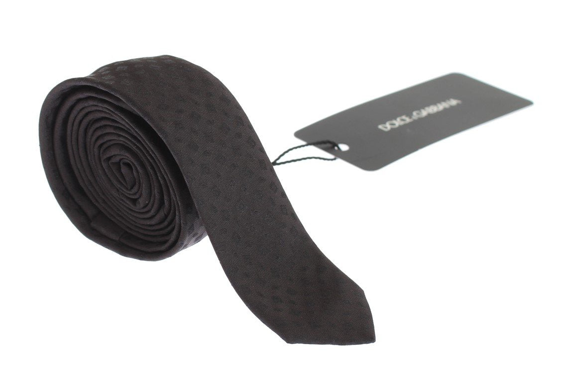 Brown Fantasy Silk Tie