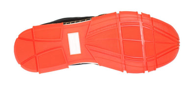 Orange Black Mesh Neoprene Sneakers