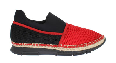 Red Black Mesh Neoprene Sneakers