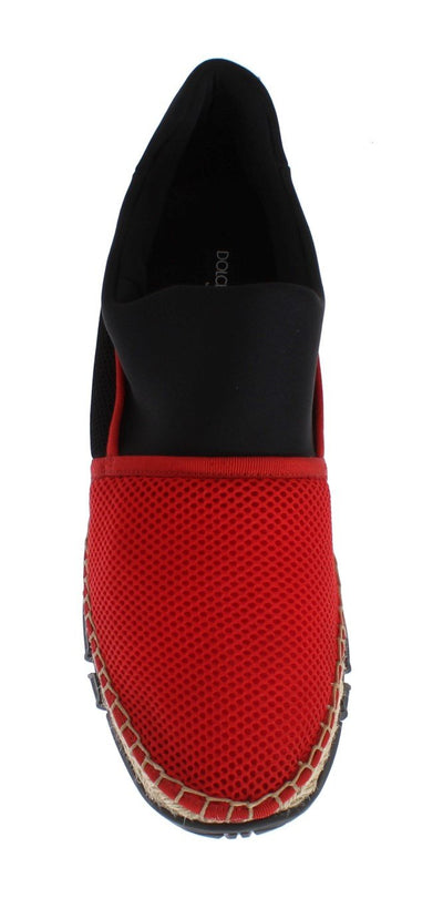 Red Black Mesh Neoprene Sneakers