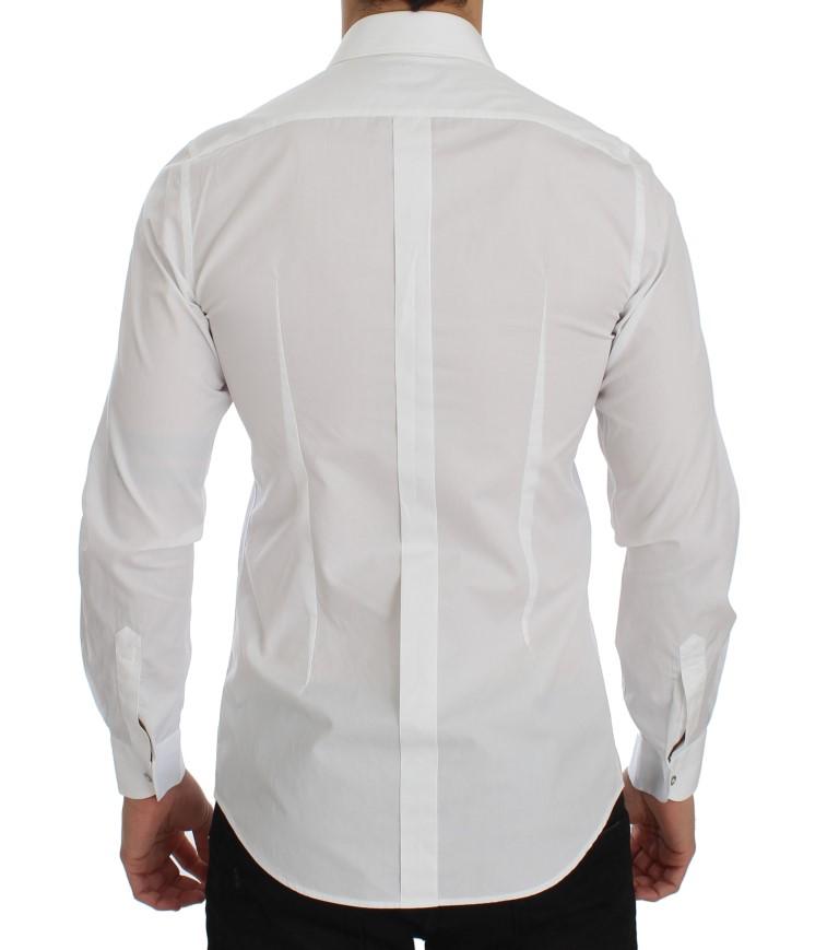 White GOLD Smoking Slim Fit Dress Shirt
