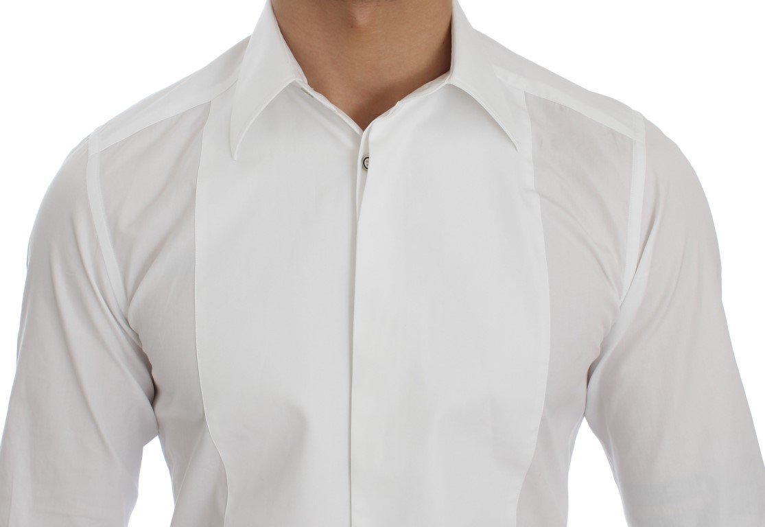 White GOLD Smoking Slim Fit Dress Shirt