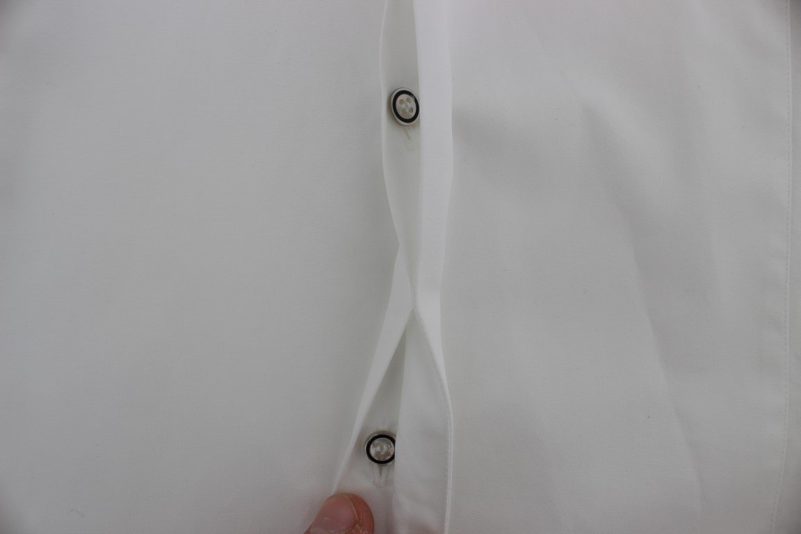 White GOLD Smoking Slim Fit Dress Shirt