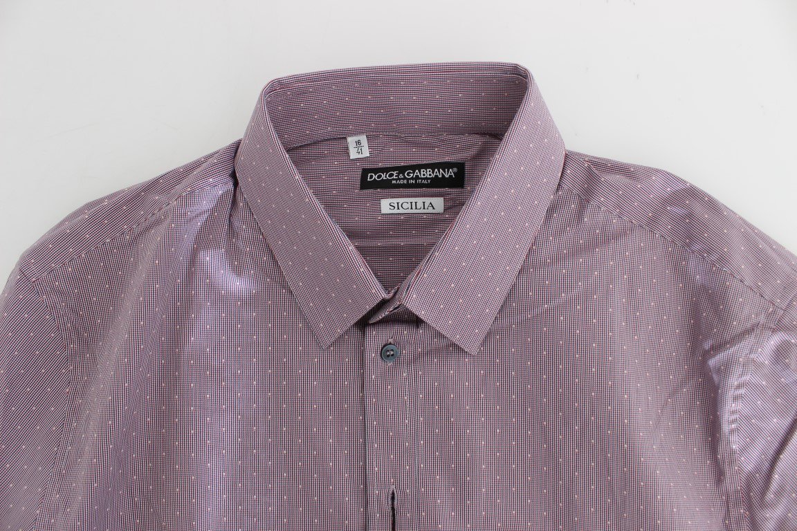 White Red Blue Slim Fit SICILIA Shirt