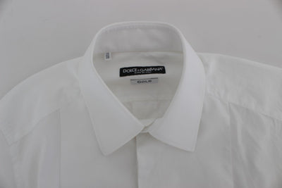 White GOLD Smoking Slim Fit Dress Shirt