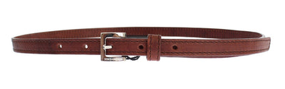 Brown leather belt