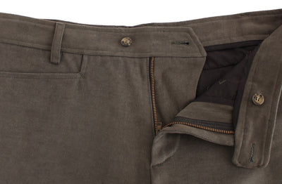 Green straight fit pants