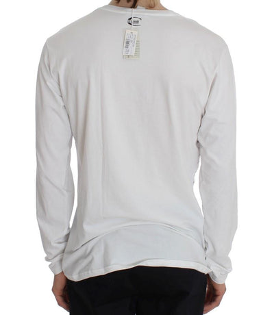 White Crew-neck Pullover Stretch T-shirt