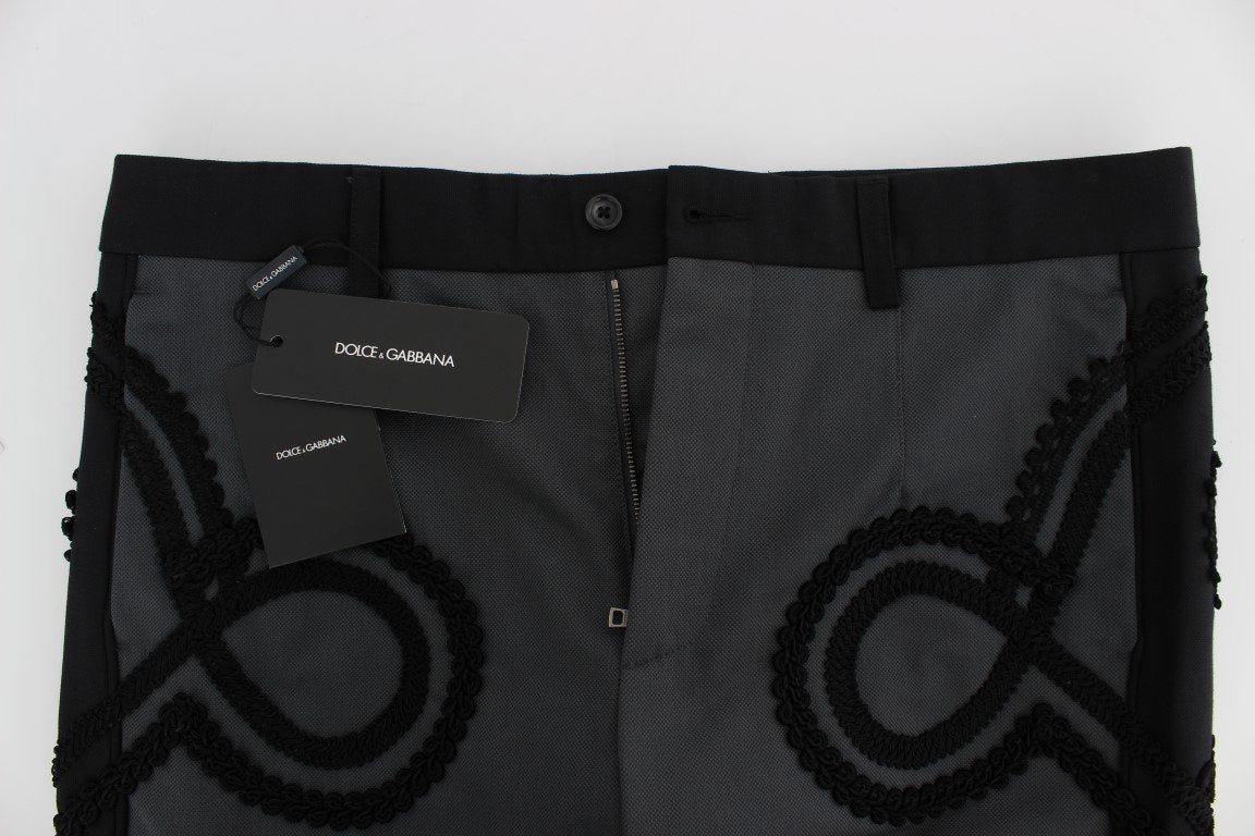 Gray Black Torero 3/4 Pants