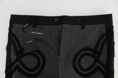 Gray Black Torero 3/4 Pants