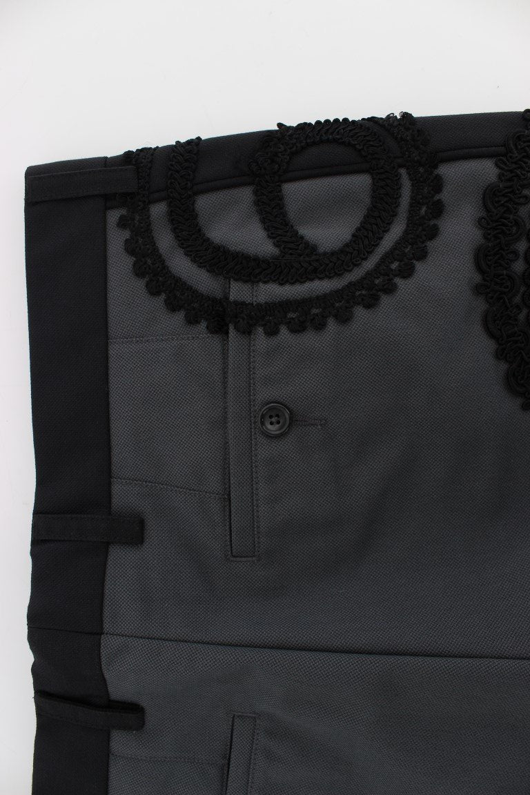 Gray Black Torero 3/4 Pants