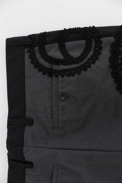 Gray Black Torero 3/4 Pants