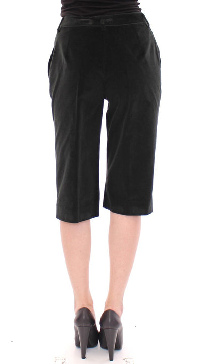 Black cotton shorts pants