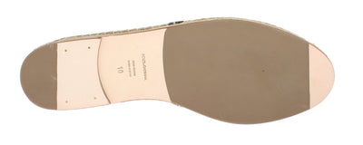 Beige Suede Leather Corrida Espadrilles