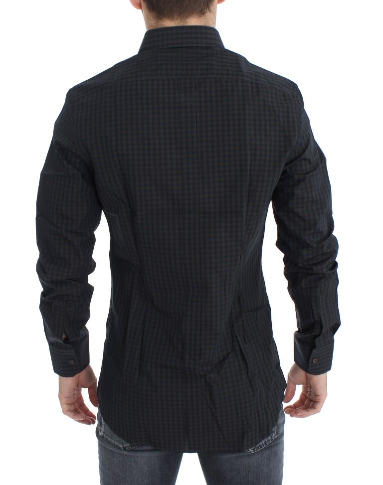 Blue Checkered Slim Fit GOLD Casual Shirt