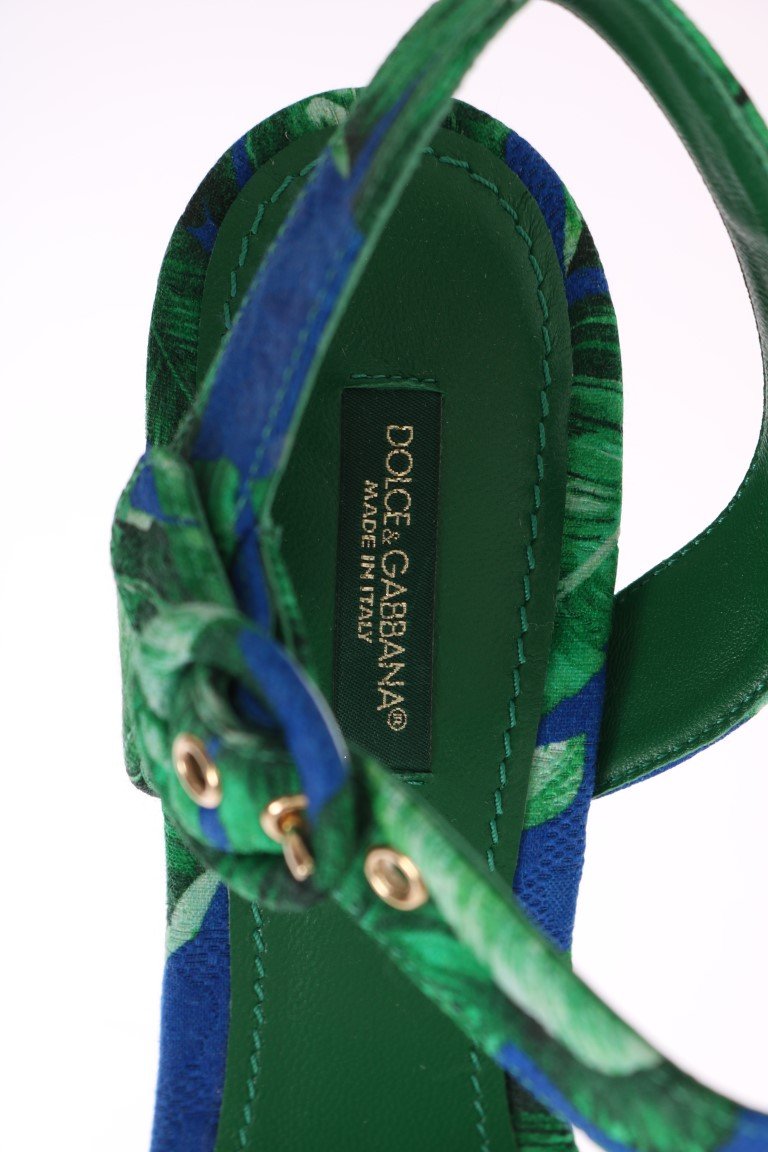Banana Leaf Wedges Platform Sandals