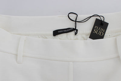 White Straight Pencil Skirt