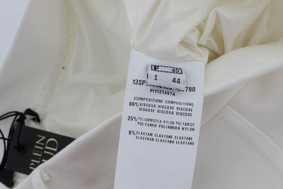 White Straight Pencil Skirt