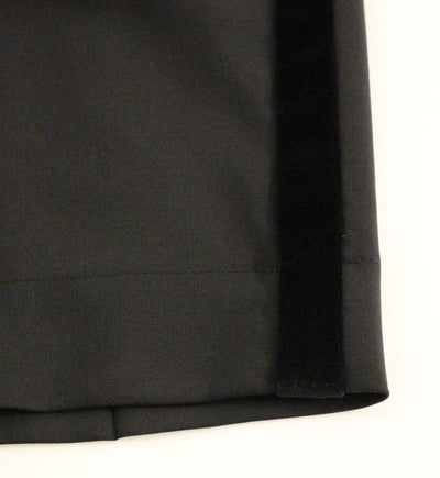 Black wool shorts pants