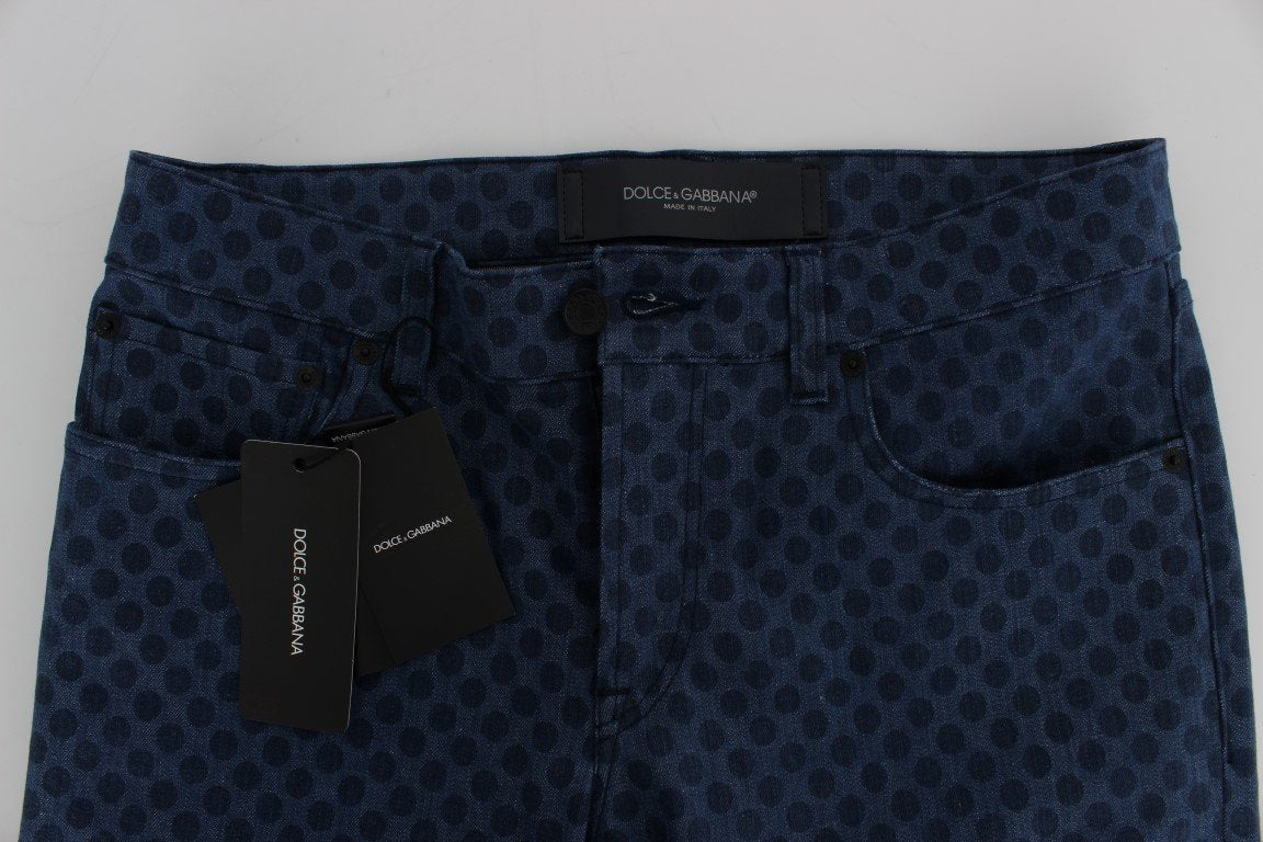 Blue Cotton Denim 14 Stretch Slim Fit Jeans