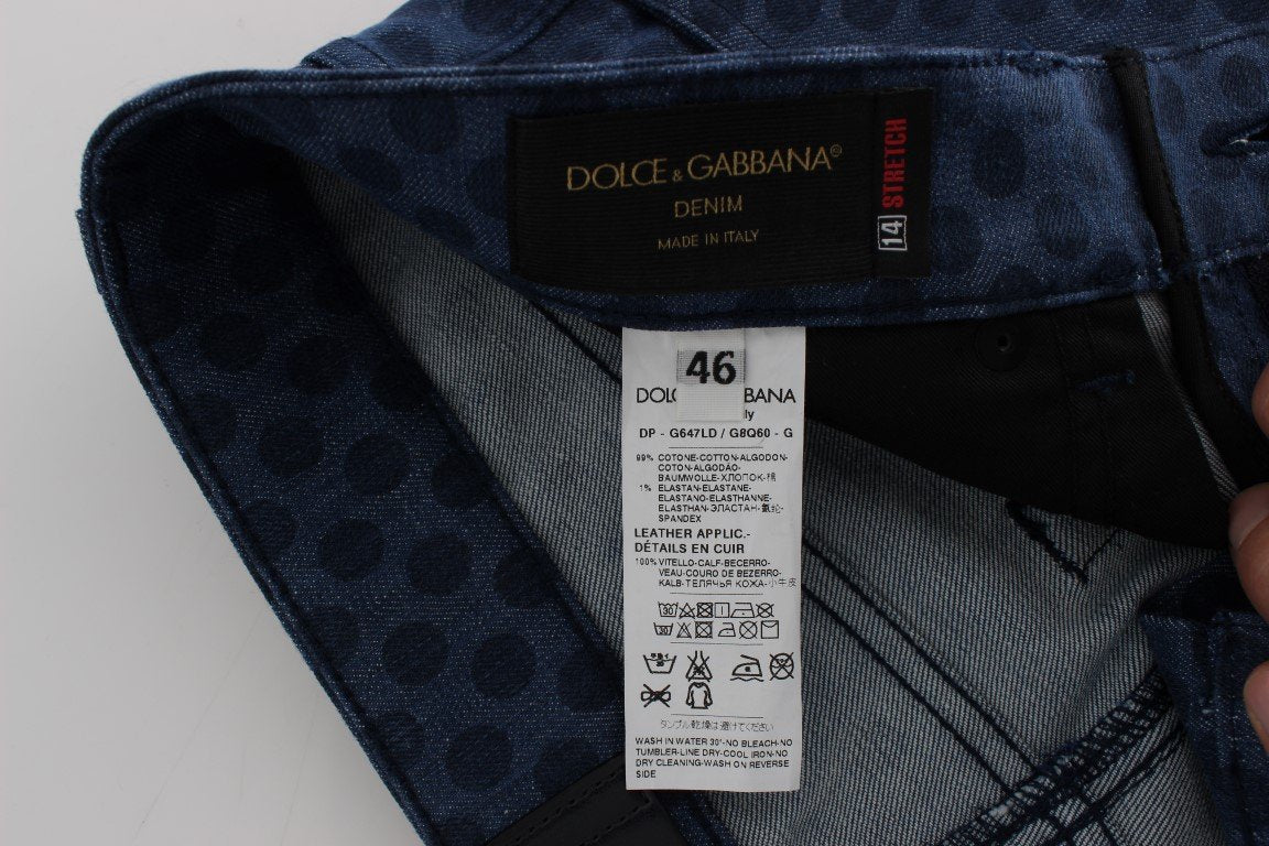 Blue Cotton Denim 14 Stretch Slim Fit Jeans