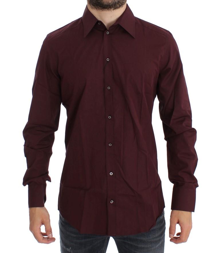 Bordeaux GOLD Slim Fit Formal Dress Shirt