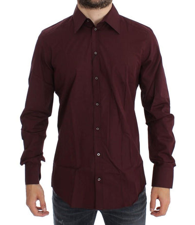 Bordeaux GOLD Slim Fit Formal Dress Shirt