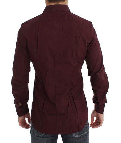 Bordeaux GOLD Slim Fit Formal Dress Shirt