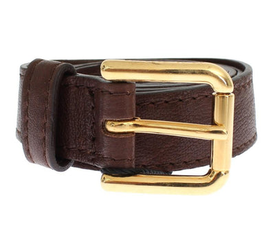 Brown leather belt