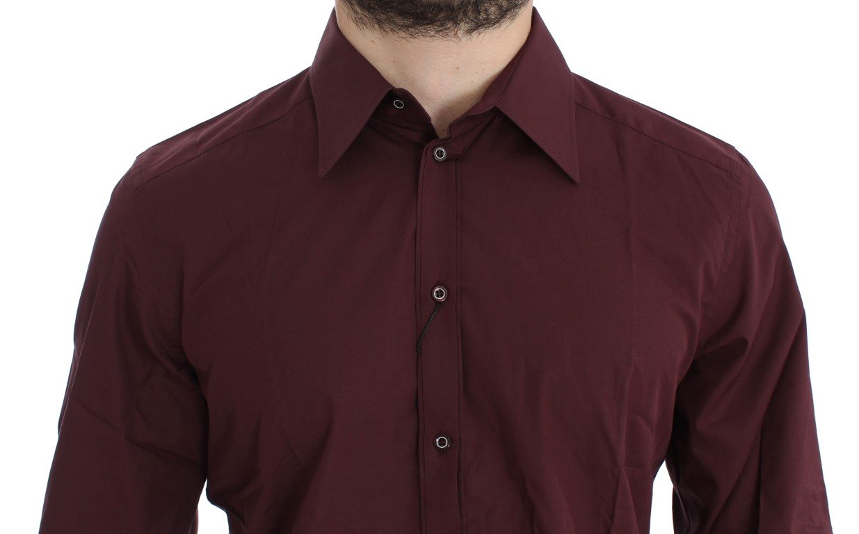 Bordeaux GOLD Slim Fit Formal Dress Shirt