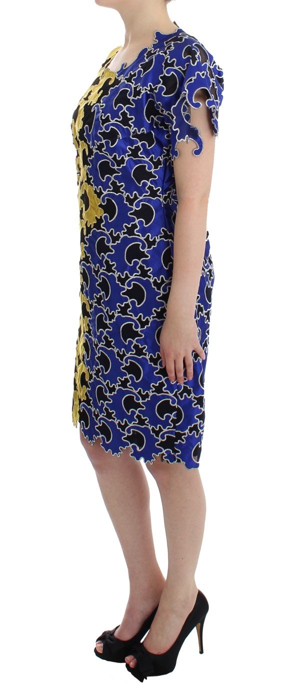 Multicolor Sheath Wiggle Dress