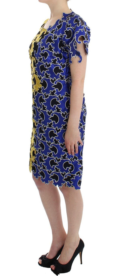 Multicolor Sheath Wiggle Dress