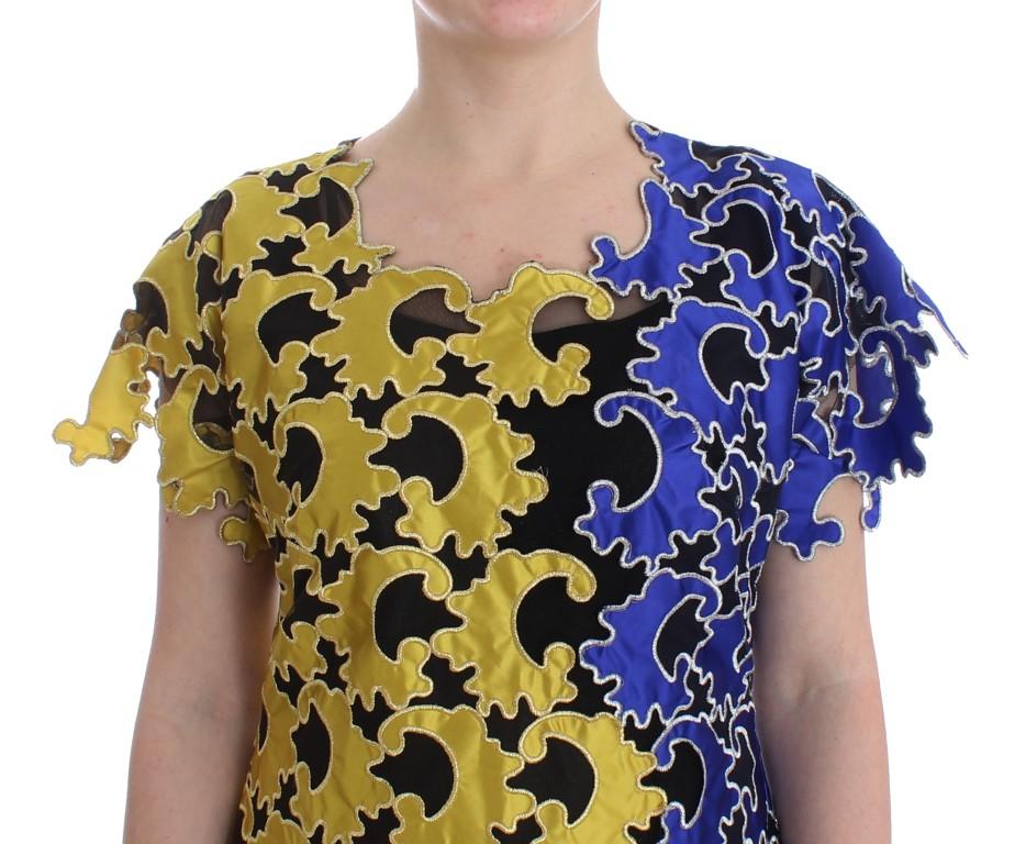 Multicolor Sheath Wiggle Dress