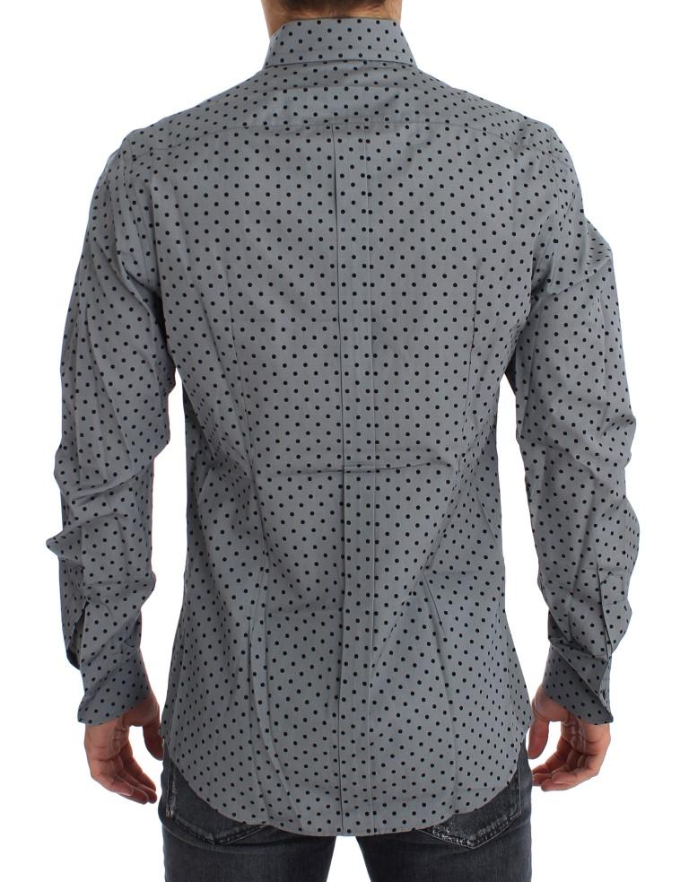 Gray Black GOLD Slim Fit Dress Shirt