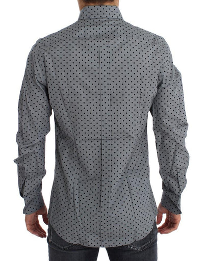 Gray Black GOLD Slim Fit Dress Shirt
