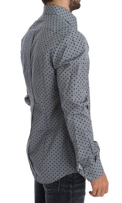 Gray Black GOLD Slim Fit Dress Shirt