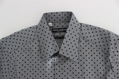 Gray Black GOLD Slim Fit Dress Shirt