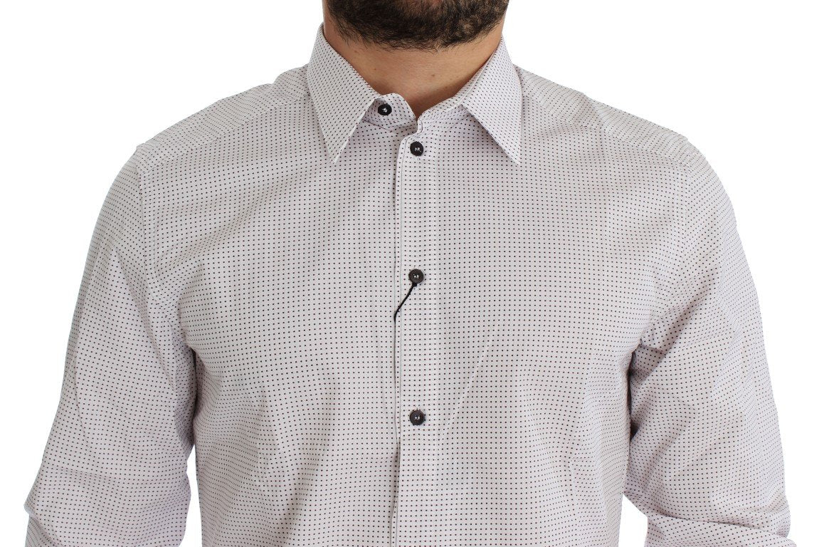 White Red GOLD Slim Fit Dress Shirt