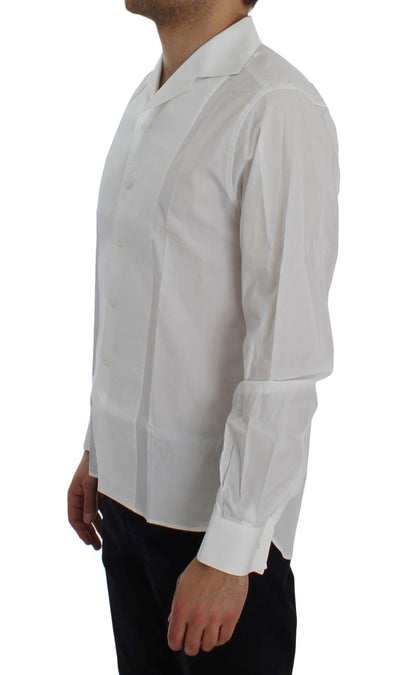 White Cotton Spread Formal Shirt
