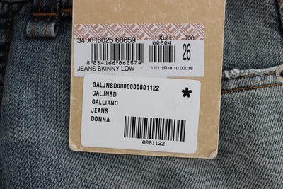 Blue Wash Cotton Blend Slim Fit Jeans
