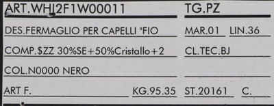 Crystal Gold Brass Floral Black Bow Hair Clip