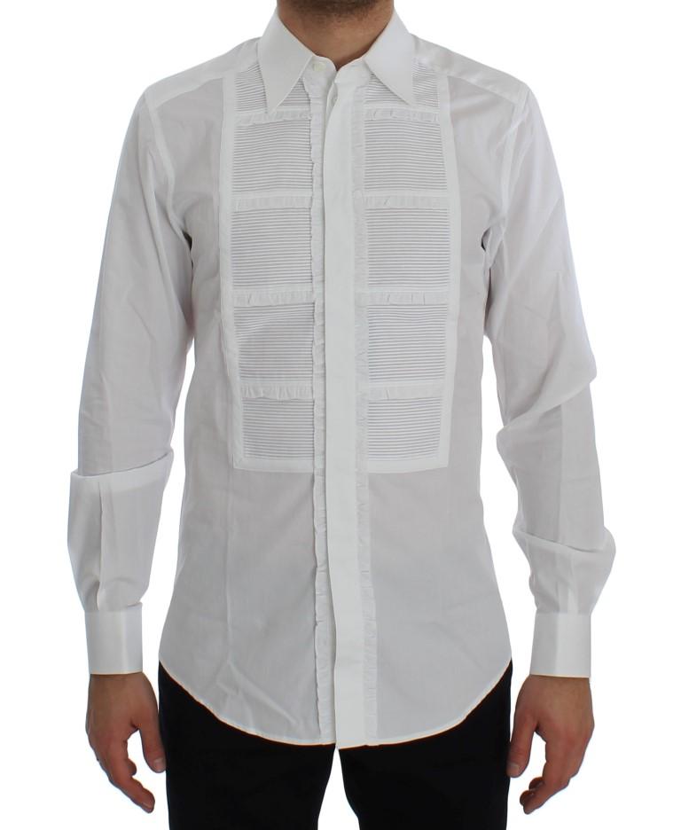 White Cotton Slim Fit GOLD Shirt