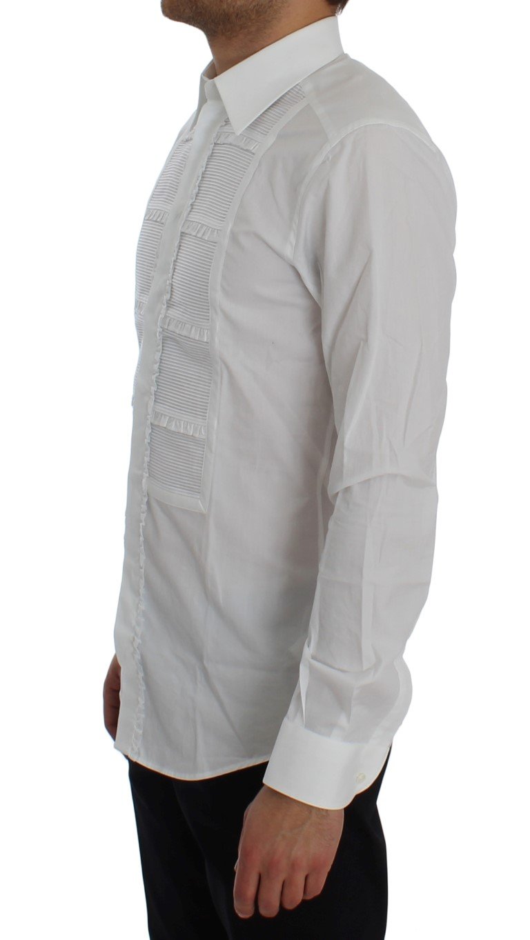 White Cotton Slim Fit GOLD Shirt