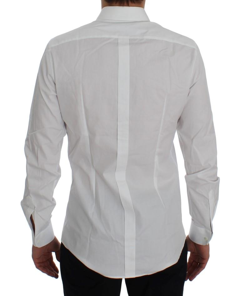 White Cotton Slim Fit GOLD Shirt