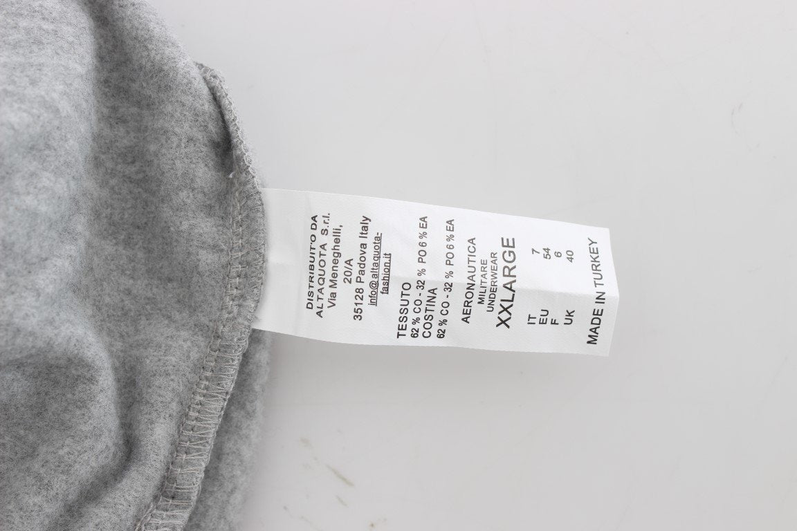 Gray Cotton Stretch Pants
