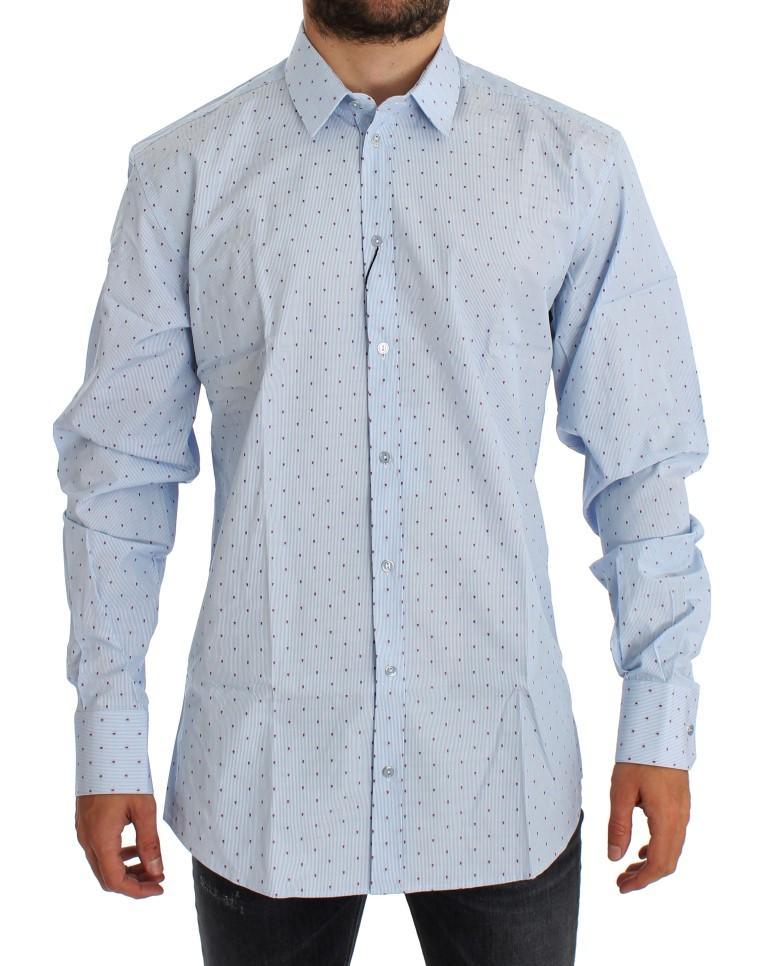 Blue Patterned MARTINI Slim Fit Shirt