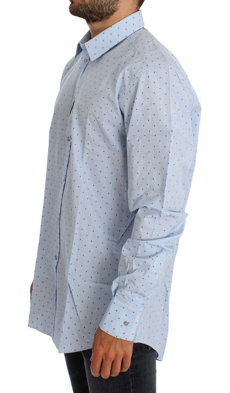 Blue Patterned MARTINI Slim Fit Shirt