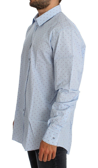 Blue Patterned MARTINI Slim Fit Shirt