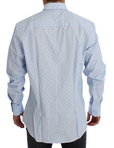Blue Patterned MARTINI Slim Fit Shirt